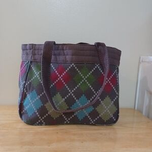 NWOT- Thirty-One Argyle Brown Tote Bag